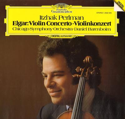 CD ELGAR, PERLMAN, BARENBOIM; CSO - Violin Concerto 4133122 Deutsche Grammo Germany Classical Used