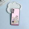 Cute-A-N-I-T-E-E-Z Black Soft Silicone Phone Case for Samsung S25, S24, S21, S22, S23, S30, Ultra, S20, Plus, FE, Lite