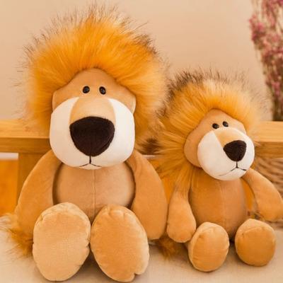 Forest Animal Doll Series Cute Soft Fabric PP Cotton Lion Monkey Tiger Zebra