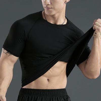 Pulovr Top Šik Jednobarevný Rychleschnoucí Pánské Tričko Fotbalový Dres Fitness Přiléhavé Tričko Letní Tričko Streetwear