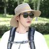 Unisex Sun Hat for Outdoor Fishing Hiking Hunting UV Protection Breathable Foldable Adjustable Chin Strap Wide Brim Boonie Hat