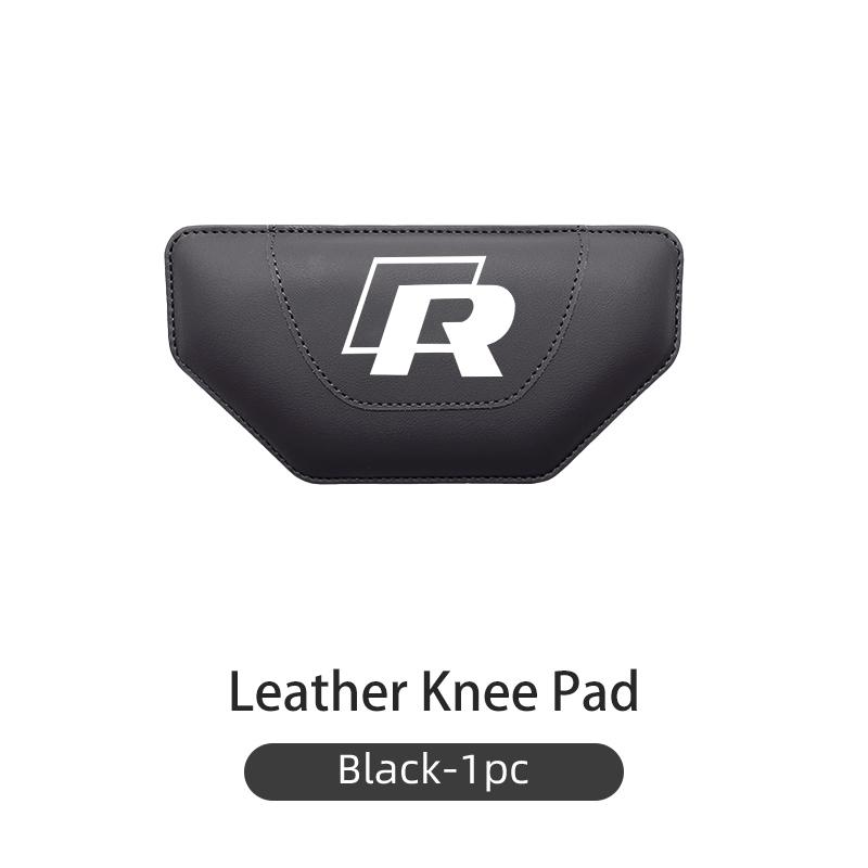 Hub Caps For Volkswagen VW Car Knee Support Cushion Auto Trapeze Leather Anti Fatigue Leg Pad Golf 4 5 6 7 Polo Jetta Sagitar Ma