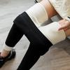 Lamb Wool Leggings Women Wear Autumn and Winter Thin Velvet Long Johns Tight-fitting Velvet Thickened Warm Large Size Nine-point Cotton Pants