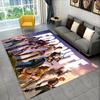 F-Fortnites Cartoon Game Carpet Rug for Playroom Bedroom Living Room Sofa Home Doormat Decor,Area Rug Non-slip Floor Mat Gift
