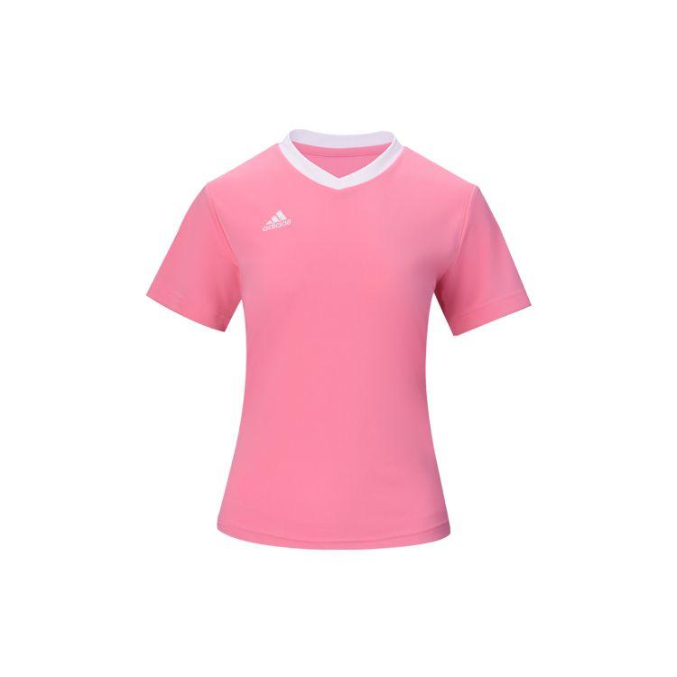 

Adidas Solid Color Logo Casual Sports Quick-Dry Short Sleeve T-Shirt Women Tops Pink HC5075 M