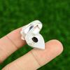 Natural African Amethyst Statement Flower Adjustable Ring 925 Silver For Girls
