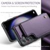 For Samsung Galaxy S23 S22 S21 S20 Ultra Wallet Case with Card Holder&RFID Blocking PU Leather Kickstand Magnetic Clasp Case