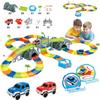 Children's DIY Electric Racing Car & LED Train Educational Toy Set