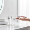 Clear Plastic Vacuum Spray Bottle Portable Travel Pump Lotion Jar 15/30ml Reusable Leak Proof for Toiletry Cosmetic Packing