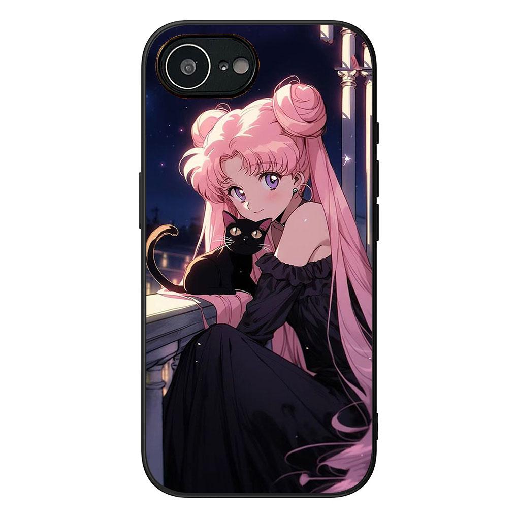 Cover for Samsung Galaxy S22 S21 S20 FE Ultra Plus A35 A36 A55 A37 A33 A34 A57 Coque Phone Case Lovely S-Sailors Poster Moon