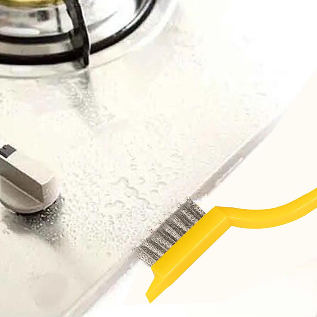 3 Pieces Metal Wire Stove Brush Kitchen Countertop Stain Cleaning Scrubber Handheld Reusable Scrubbing Tool