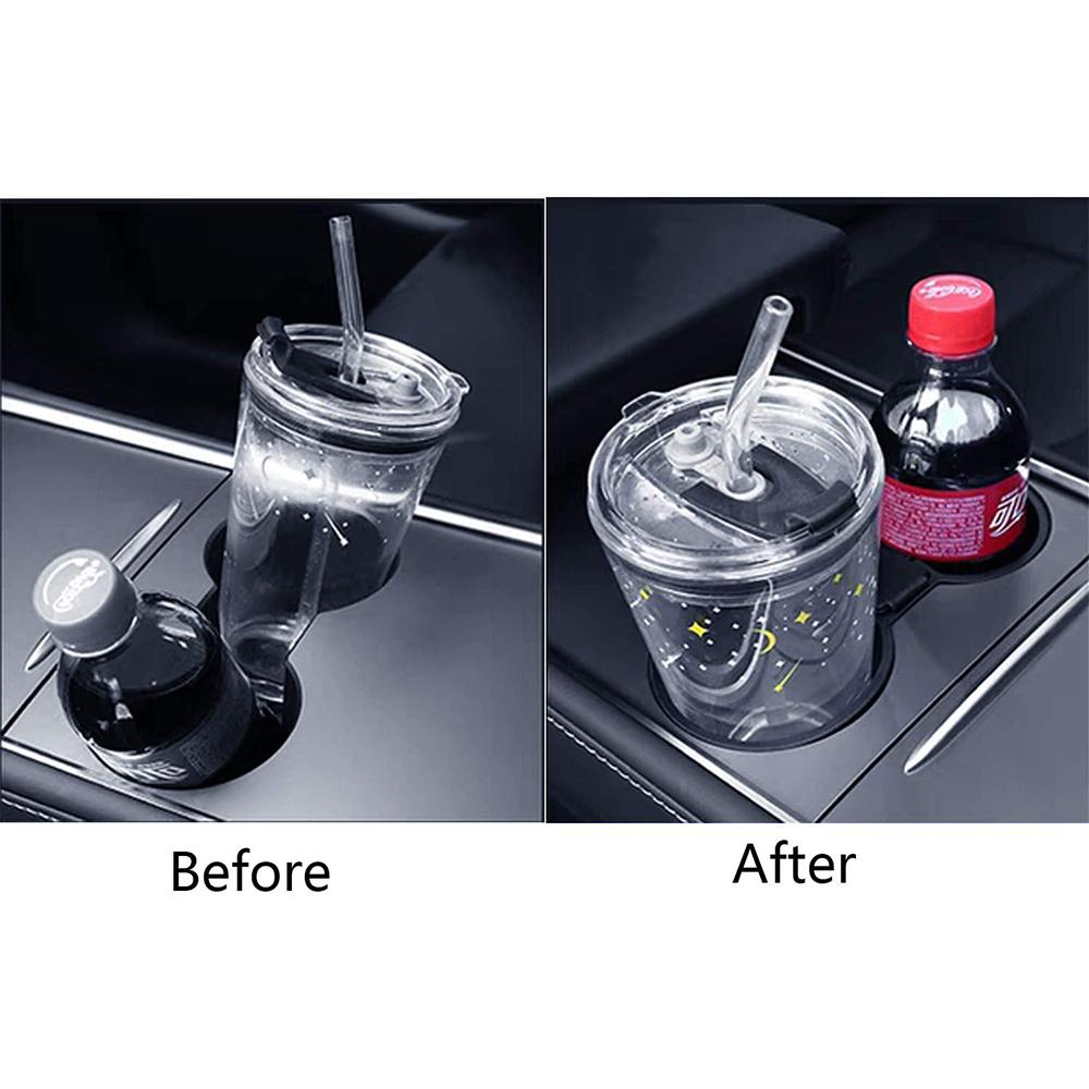 Car Center Console Cup Holder Insert for Tesla Model 3 Y   Car Interior Accessories Center Console Cup