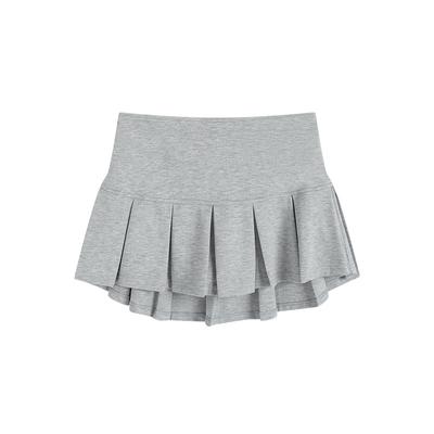 Invisible Zipper Short Skirt Women's Summer New Outer Wear Anti-light and Thin Hip Skirt A-word Pleated Skirt