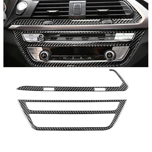 For BMW X3 G01 G08 X4 G02 Carbon Fiber Car Central Control CD Panel Suite Stickers Decoration Auto Interior Modified Accessories