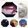 NARUTO Uchiha Itachi Akatsuki Shadow Umbrella Intense Sharingan Gaze Design UV Resistant Portable Foldable Umbrella
