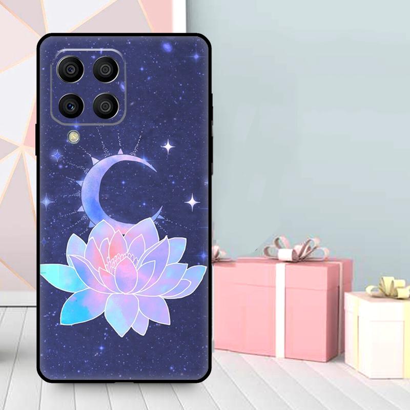 Lotus Flower Case For Samsung Galaxy M56 M52 M32 M53 M16 M11 M21 M31 M35 M12 M13 M14 M15 M36 M55 M34 M54