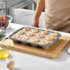 Cupcake Maker Mold Silicone Muffin Pan for Baking, 6/12-Cavity Easy Release Cake Flexible Baking Cups Mold, Food Grade Nonstick Kitchen