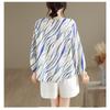 DIMANAF 2026 Women Plus Size New Summer Blouse Shirt Thin Casual Loose Lady Tops Tees Print Shirts