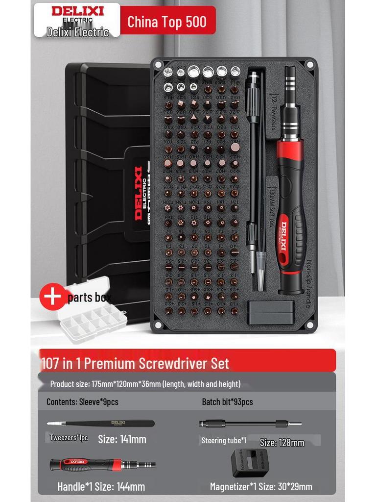 Kompaktes Multifunktions-Schraubendreher-Set: Kreuzschlitz-, Dreikant-, Schlitz-, Torx- & Ungewöhnlich geformte Schraubendreher