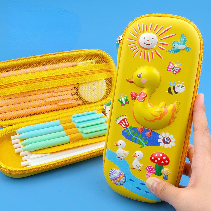 3D Stationery Box with Large Capacity and Multifunctional Primary and Secondary School Male and Female Students' Stationery Bags