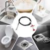 Flexible Design Sink Drain Clog Remover 4 Claw Mechanism Spring Grip Pipeline Dredging Tool Bend Grabber Grab Handle