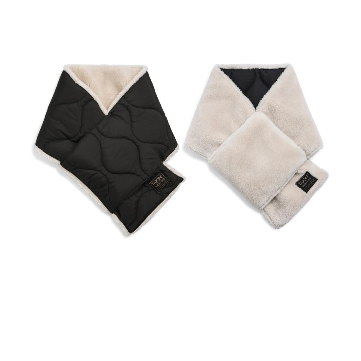 

Пуховый шарф Taion x Cream R201ML-1 Черный/Черный чёрный