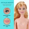 Princess Supermodel Nude Doll Dark Skin DIY Dress Up Toy Action Figure Body  Doll Accessories