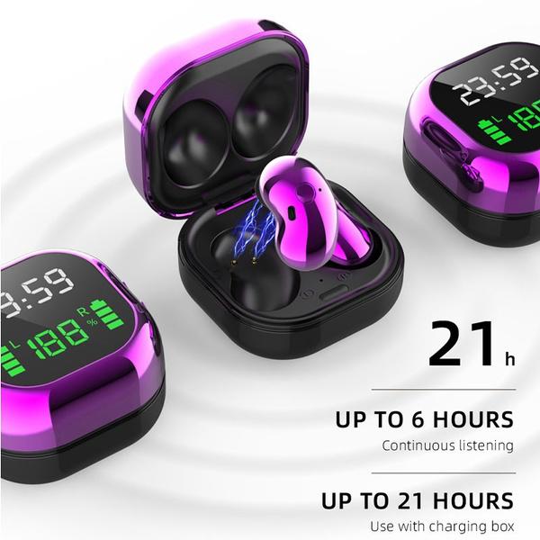 2024 Noise Cancelling CVC 8.0 Wireless Bluetooth 5.1 Earphones Touch Control Stereo Bass Headphones for Android/IOS with LED Display Charging Box