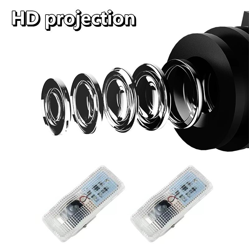 2Pcs Car Door Welcome Laser Led Projector Logo Light Wireless Car Accessorie For Citroen C4 C3 C5 C1 Berlingo Celysee Cactus