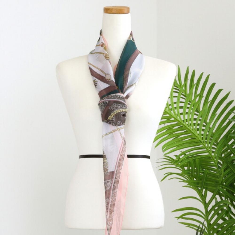 Shop Premium Chiffon Scarf Pink Drn Wsc 0429