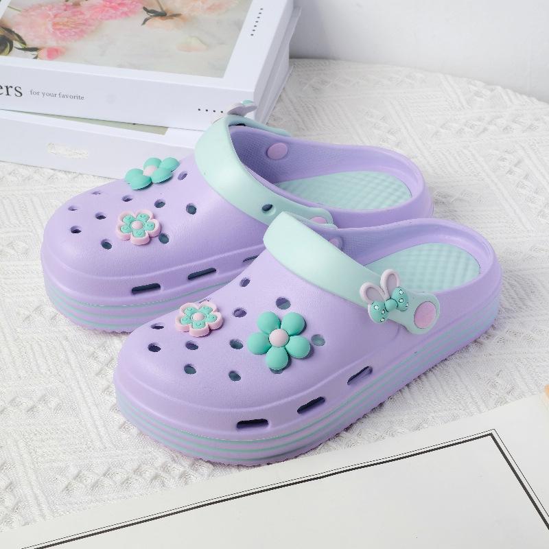 Women's Trendy Summer Floral Clogs – Stylish, Versatile, Thick-Soled Flats with Unique Comfort