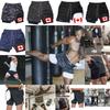 Kanada-Flagge Tarnmuster Muay Thai Kickbox-Shorts Herren Damen Unisex Lässig Doppellagig Schnelltrocknend Atmungsaktiv Training Sport Fitnessstudio Workout