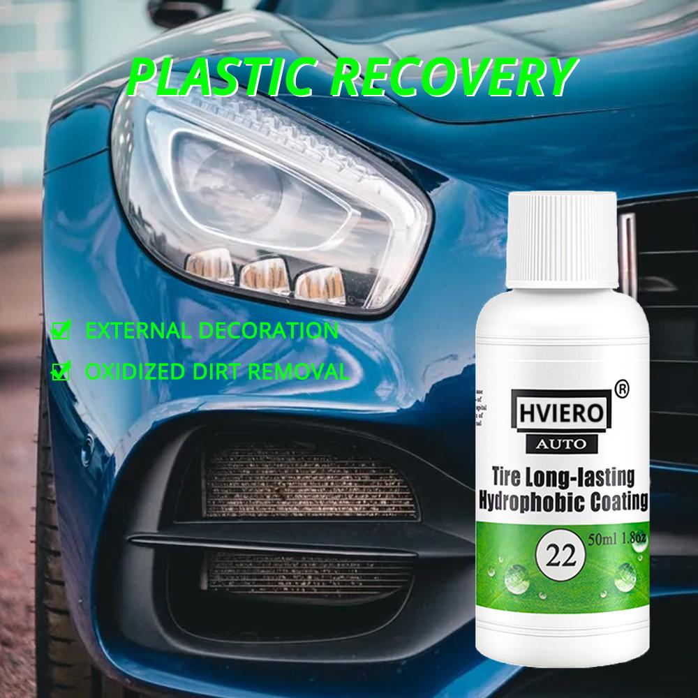 HVIERO 22 Reifencoating 20 50ml Auto Autowäsche Reinigungswerkzeuge Lackbeschichtungsmittel Reifen Langlebige Hydrophobe Beschichtung