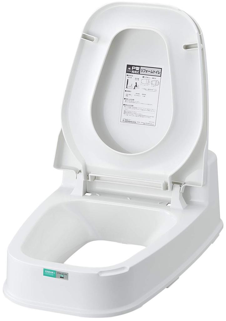 Yamazaki Sangyo Renovated Toilet P Type Popular Type Toilets with Steps On the Made In Japan 362509 Dual-use (for Floor)