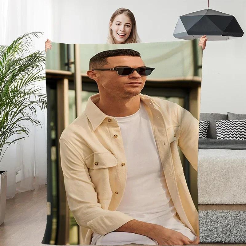 Fleece Blanket Sofa Winter Warm C-Cristiano Ronaldo Knee Bed Camping Flannel Fluffy Soft Blankets King Size Microfiber Bedding
