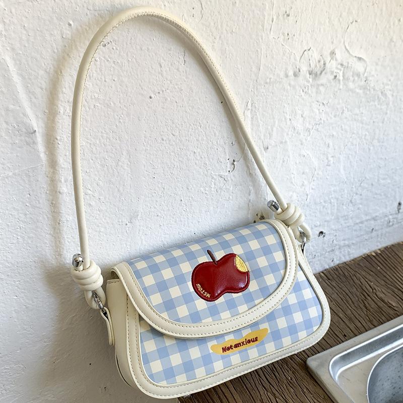 2025 Summer New Portable Saddle Bag Women's High Value Foreign Style Fashionable Cute Shoulder Bag Small Square Bag