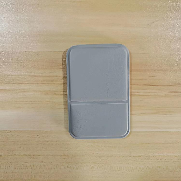 Compact Foldable PU Leather Makeup Mirror: Portable, Solid-Color, Tabletop Vanity Mirror