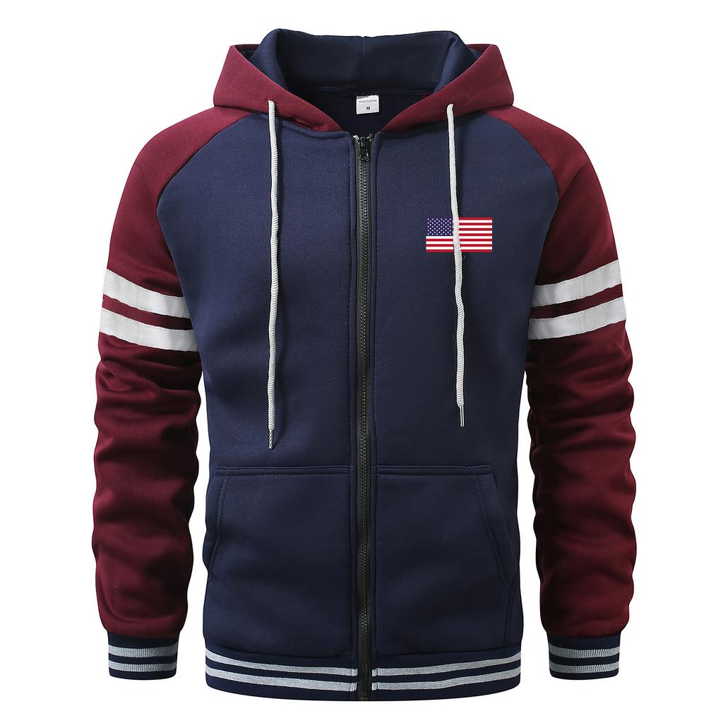 Moletons para Homem Cardigan com Zíper e Capuz Bolso com Capuz Moda Esportiva e ao Ar Livre para Homem Moletons Streetwear Casual Casacos para Homem