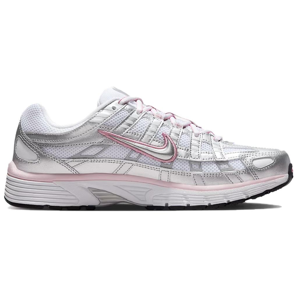 Nike P-6000 White Elemental Pink Women Sneakers Black Metallic-Silver BV1021-108