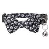 Halloween Pet Bow Tie Collar Elastic Adjustable Necktie with Bell Pendant Cat Dog Kitten Puppy Accessories Cat Harness