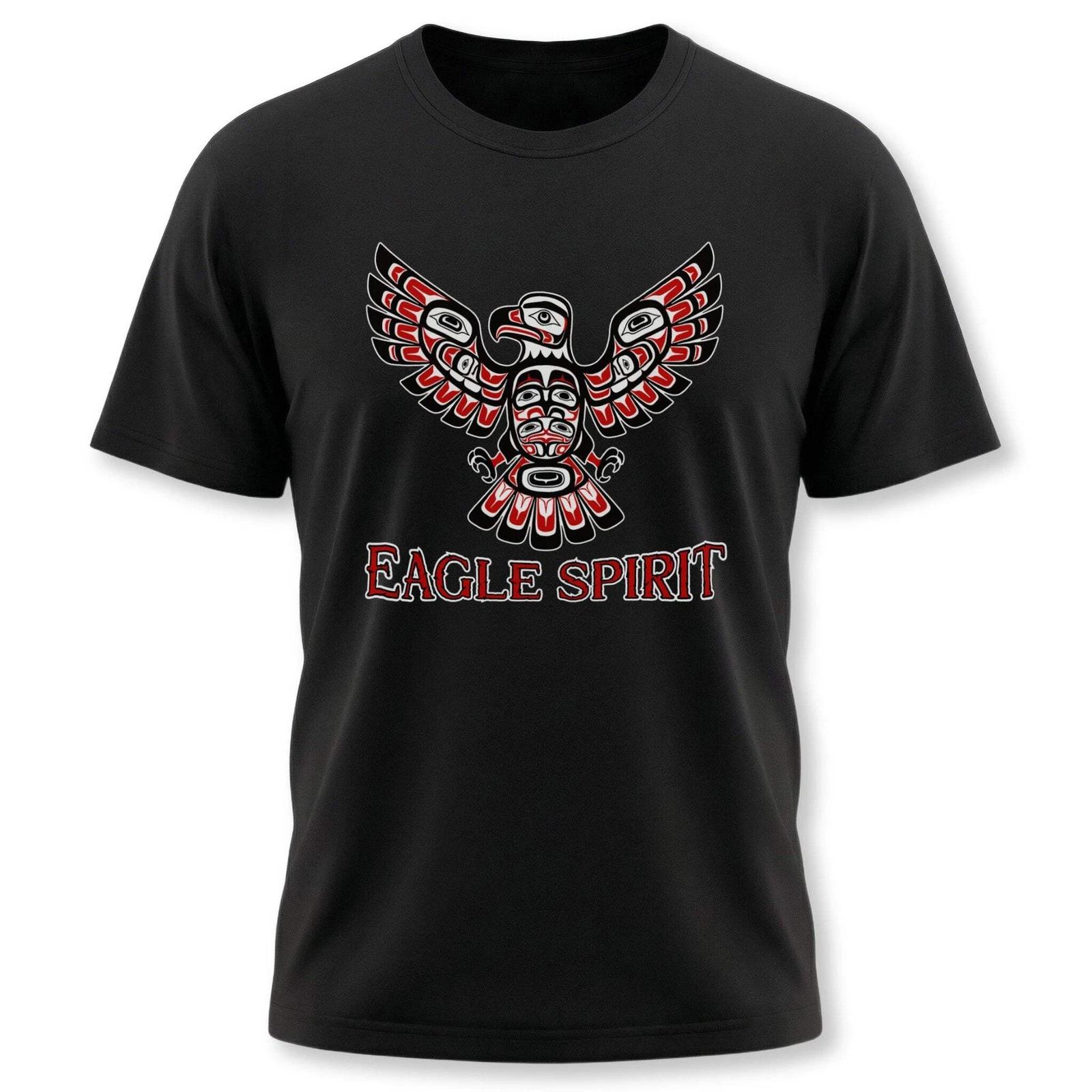 Eagle Spirit Haida Style Tribal Art T-Shirt | Totem Graphic Tee Shirt Design XXXXL