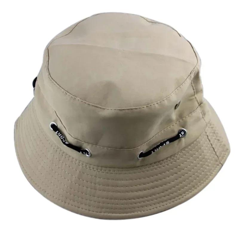 Fashion Solid Color Summer Sunscreen Breathable Mountaineering Bowl Hat Fishermen's Hats Minimalist Outdoor Leisure Sunshade Hat