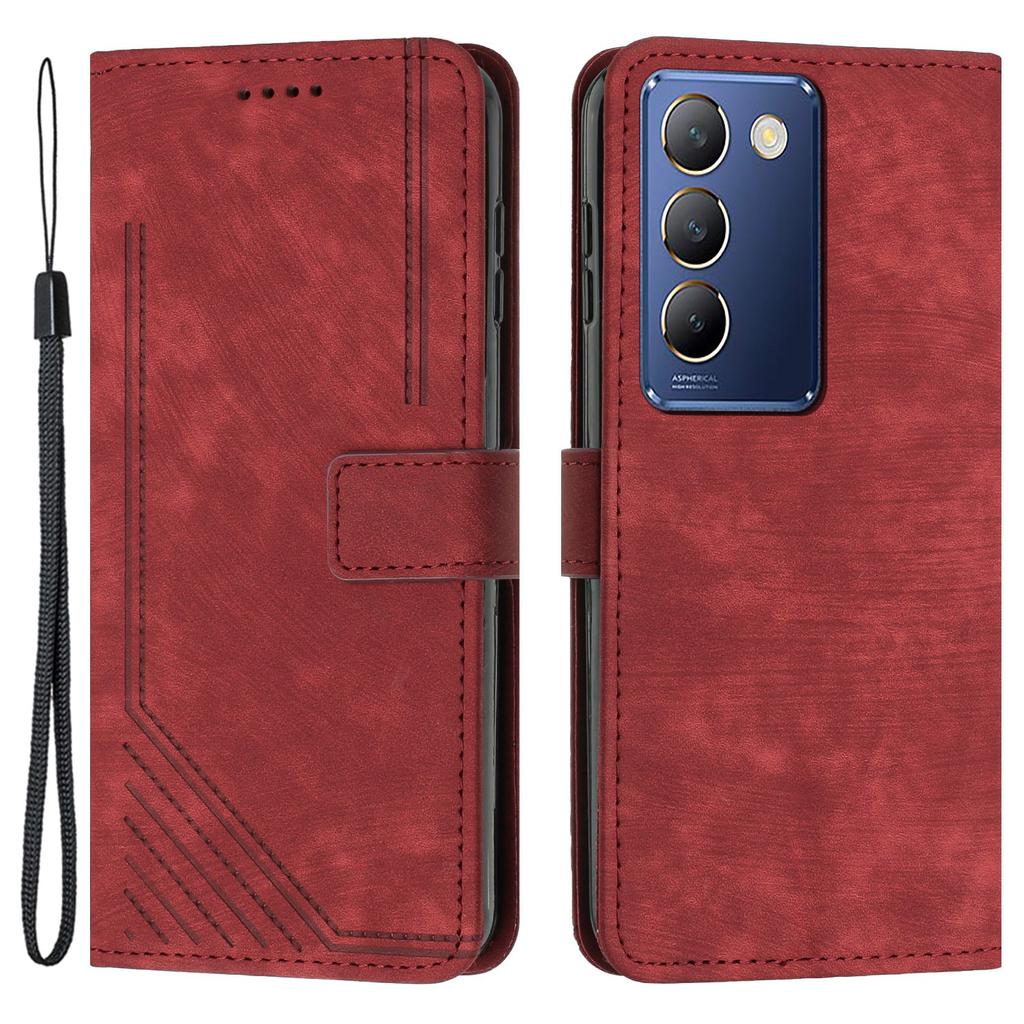 For Vivo Y100 5G (Indonesia)/Y200e 5G/T3 5G (India)/V30 Lite 5G (India)/V40 SE 5G Phone Case PU Leather Wallet Stand Cover