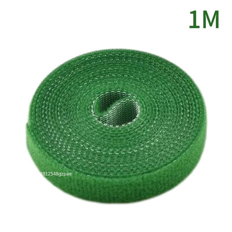 1 Roll Nylon Plant Ties Plant Bandage Hook Tie Loop Adjustable Plant Support Reusable Fastener Tape for Home Garden Accessories