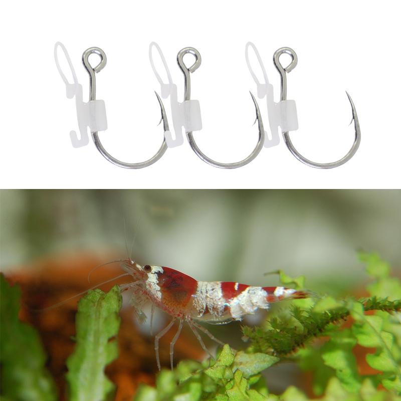 5/10Pcs Luminous Live Shrimp Fixing Hook Metal Barbed Freshwater Saltwater Catfish Bass Fishing Hook Fishing Accessories