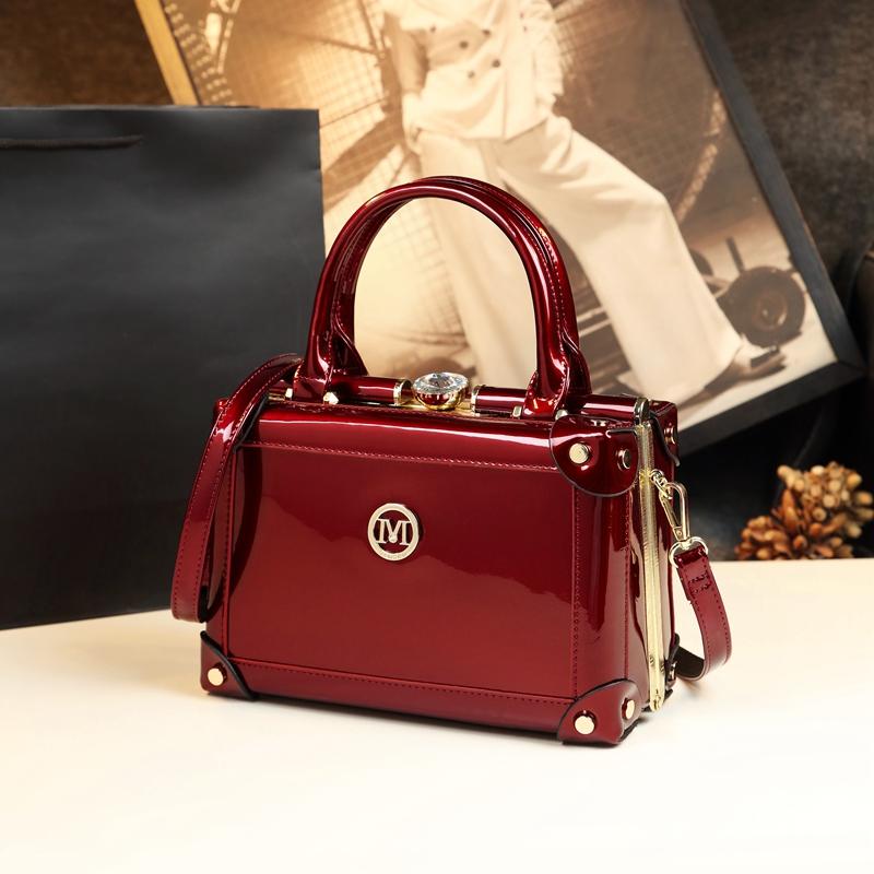 2025 New Fashion Design Genuine Leather Women's Handbags Commuter Small Square Bag Hard Box Crossbody Evening Bags