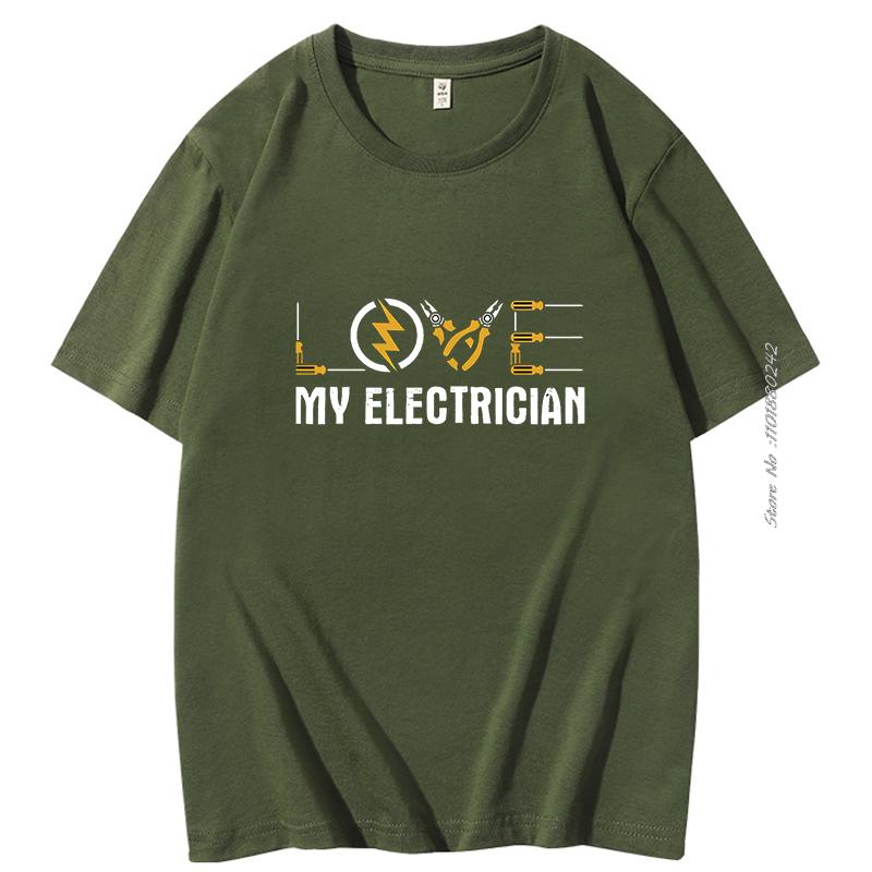 Summer Cotton Tshirt My Electrician Gifts Print T Shirt Fashion New Shirts And Tshirts Short Sleeve Tshirts Male Clothes