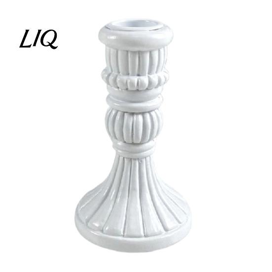 Dining Table Candle Holder Vintage Taper Holder, Nostalgic Resin Candlestick Decorative Stand for Wedding Party Dinning Centerpiece European Retro