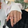 Ins Tide Adjustable Stainless Steel Rings For Women Simple Temperament Engagement Wedding Rings Fashion Jewelry Wholesale 2022