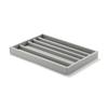 MUJI Stackable Velour Case for Necklaces / Acrylic Case, Gray, 235cm (W) x 155cm (D) x 25cm (H),